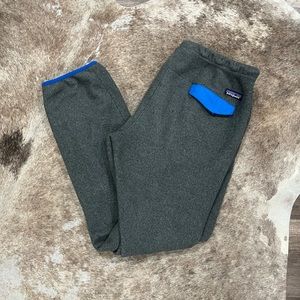 Vintage Patagonia Synchilla Snap T Sweatpants Size L Blue Gray